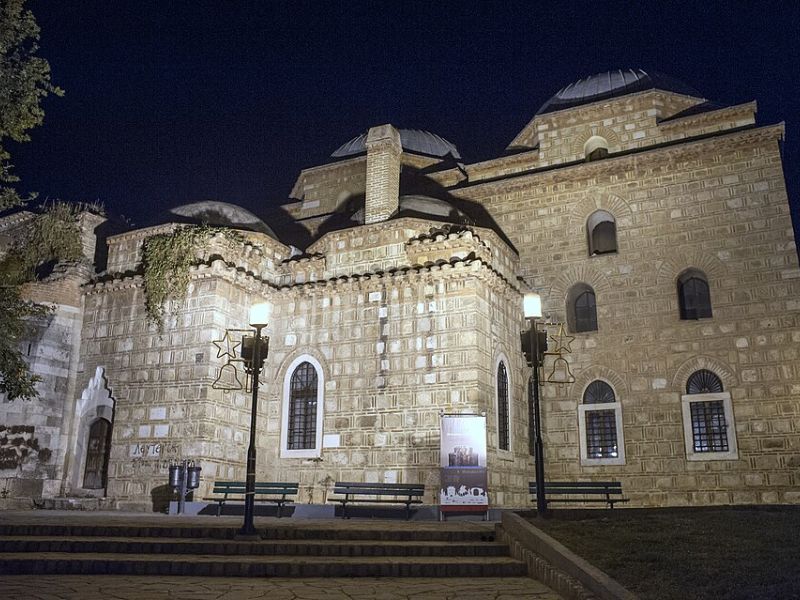 Ottoman Thessaloniki – Alaca Imaret Mosque at night