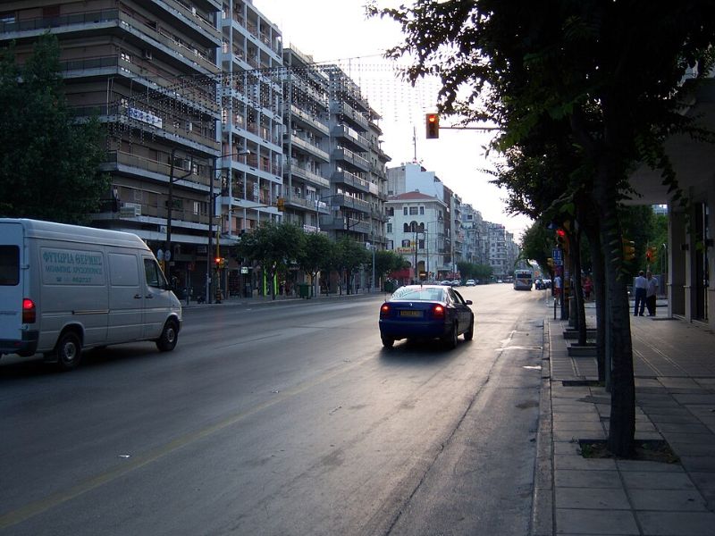 Via Egnatia in Thessaloniki – present-day Egnatia Street following the ancient route